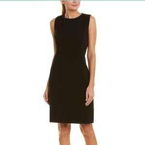 T Tahari Cali sleeveless black sheath dress